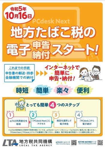 写真：たばこ税　リーフレット