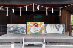 写真：阿智神社へ奉納の様子4