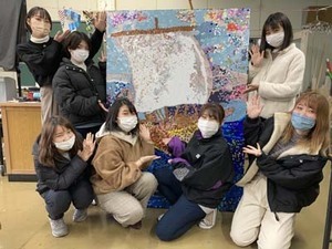 写真：シールアート制作の様子8