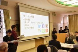 写真：学生等による発表の様子