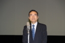 写真：お礼のあいさつ：財団法人あしたの日本を創る協会　髙岡完治理事長