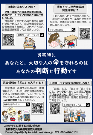 避難行動判定フローチラシ表面