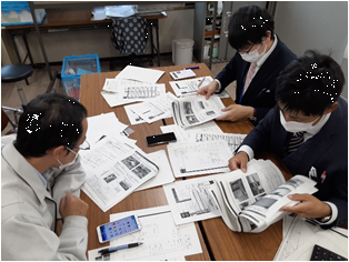 写真：被害程度判定の様子2