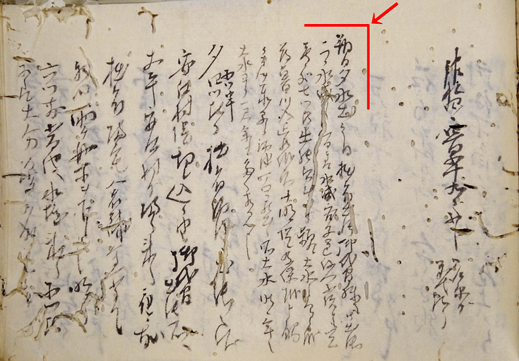 写真：資料3　嘉永三年庚戌之記2