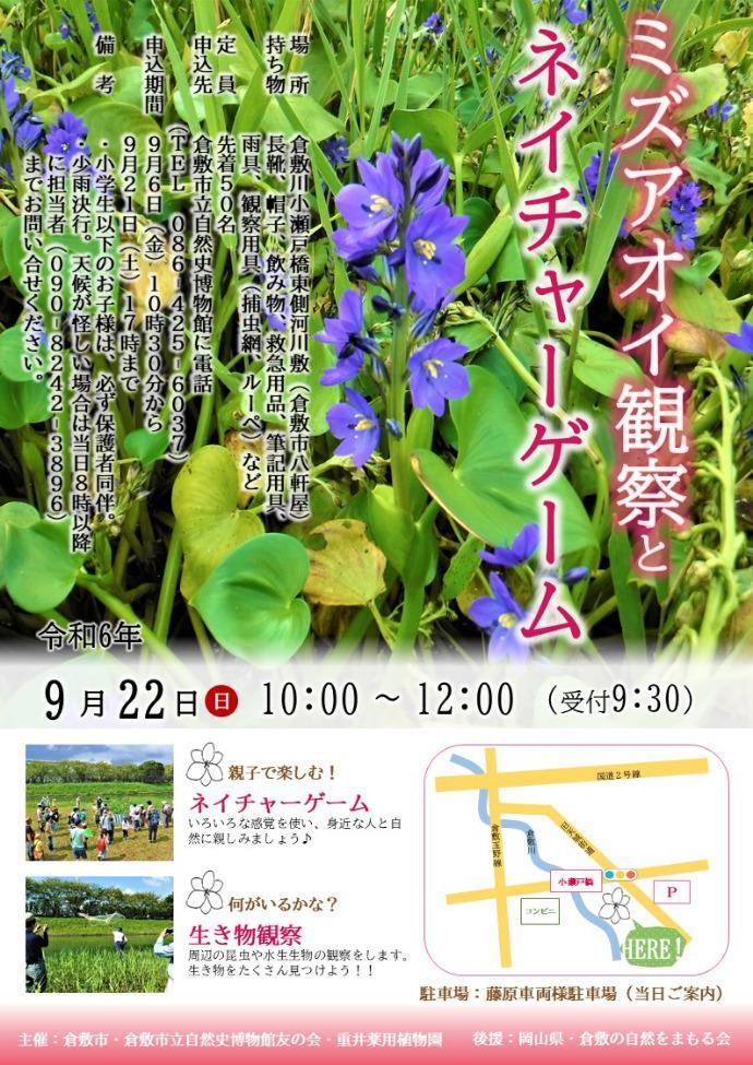 写真：観察会チラシ