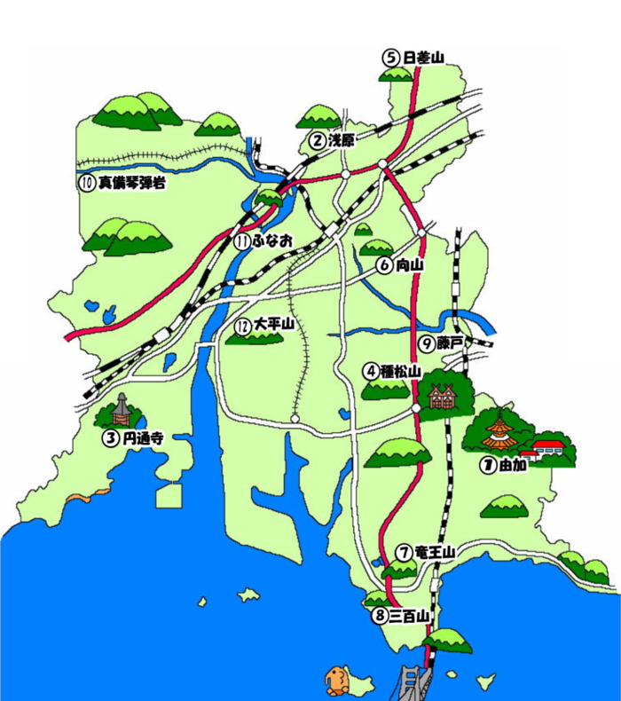 地図：探鳥コース
