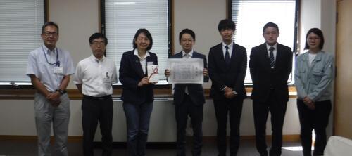 令和3年度株式会社こっこー様の寄附採納式の写真