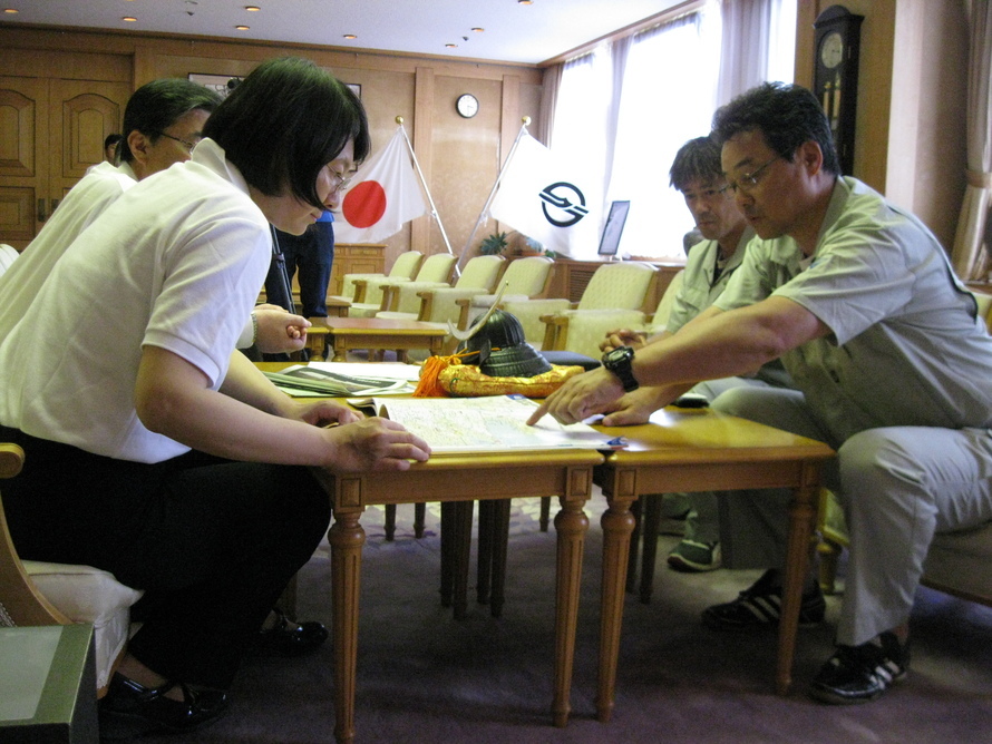 写真:松島町職員来庁2