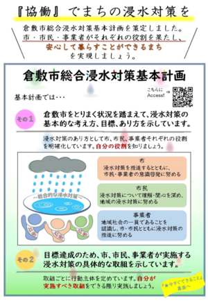 写真：倉敷市総合浸水対策基本計画　チラシ表