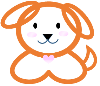 イラスト：倉敷市認知症サポーター犬　笑（えみ）ちゃん