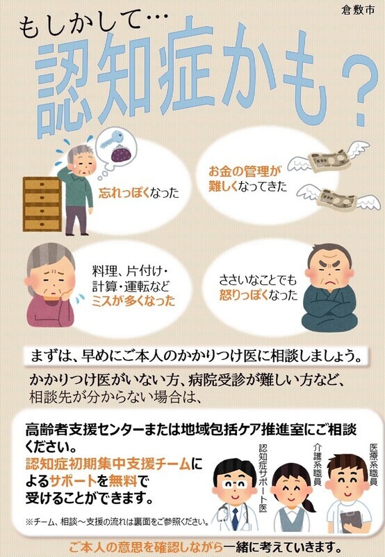 写真：認知症初期集中支援チームのチラシ