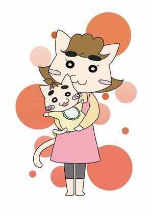 イラスト：倉敷市子育て支援WEB動画の親子のキャラクター