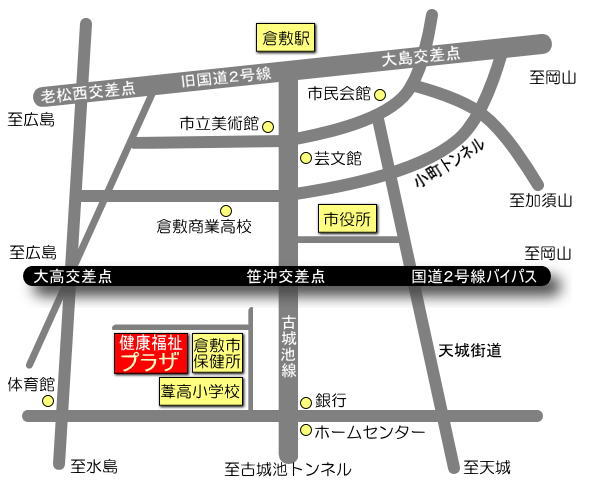 総合療育相談センターへの地図