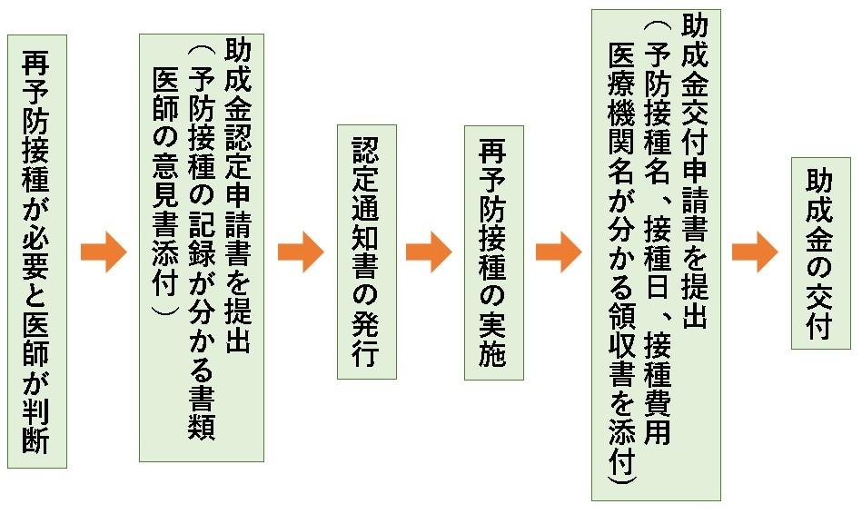 イラスト：申請～費用助成までの流れ