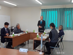 写真：審査会挨拶の様子