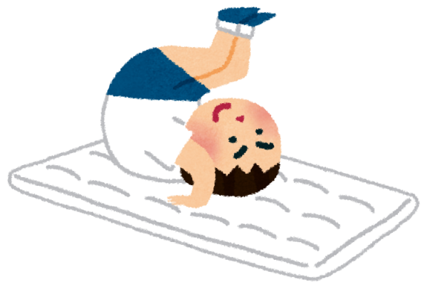 イラスト：体操する子ども