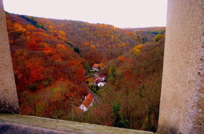 写真:カルルシュテイン城からの景色