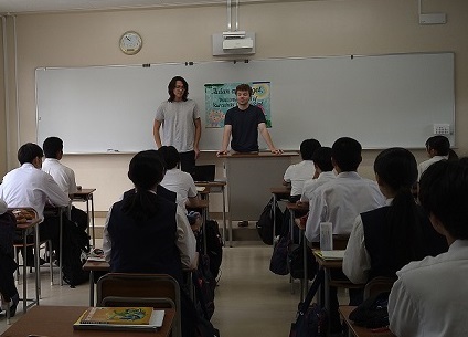 写真:倉敷商業高校交流1