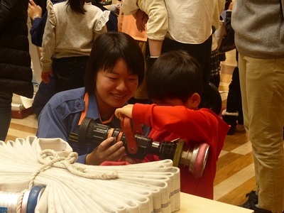消防体験写真