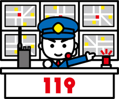イラスト：指令管制室
