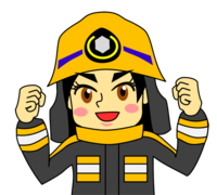 イラスト：消防士
