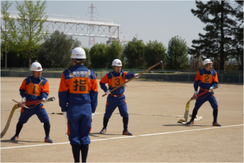 写真：倉敷市消防団消防操法大会2