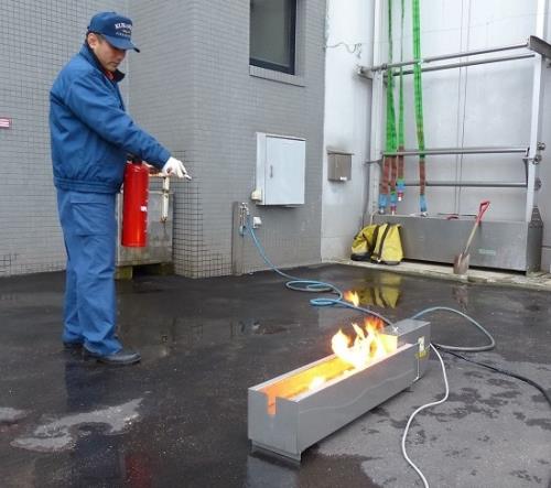 写真：初期消火訓練装置1