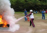 写真：平成21年度消火技術大会の消火器の部