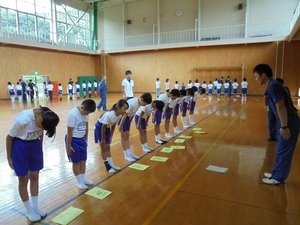 写真：規律訓練