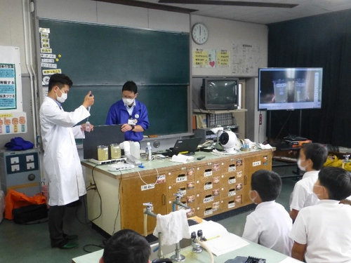 写真:実験の様子
