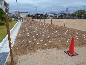写真：玉島小学校植栽の様子1