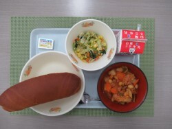 写真:中学校献立2024年6月6日