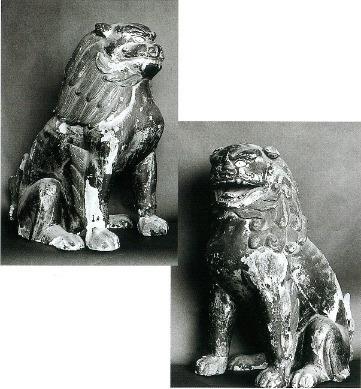 写真：木造鴻八幡宮狛犬