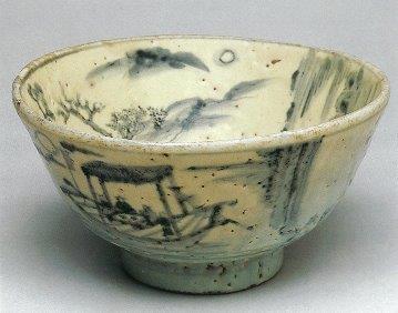 写真：宇野津焼染付鉢