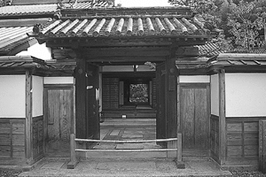 写真：旧柚木家住宅（西爽亭）モノクロ