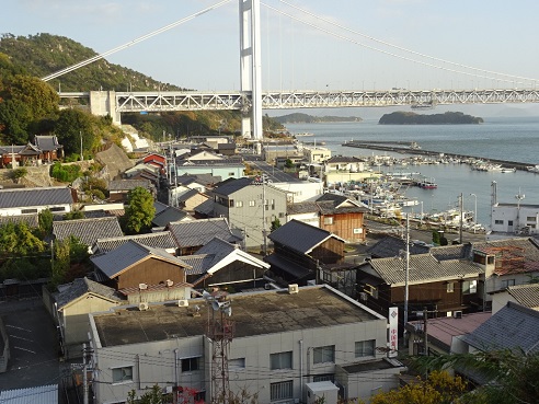写真：下津井の町並み