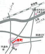 地図：新町