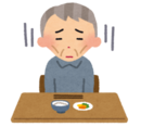 イラスト：おじいさん　低栄養