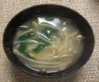 写真：もやしのみそ汁