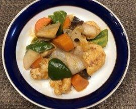 写真：鶏肉の甘酢炒め