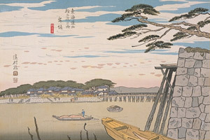 写真：昭和東海道五十三次　舞坂　辧天島