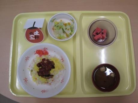 写真:土用の丑の日メニュー