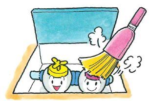 メーターボックスイラスト(清掃お願い)
