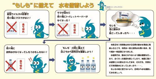 写真：水の備蓄をしよう説明パネル