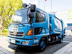写真：災害派遣車両