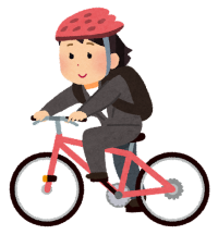 自転車に乗る女性