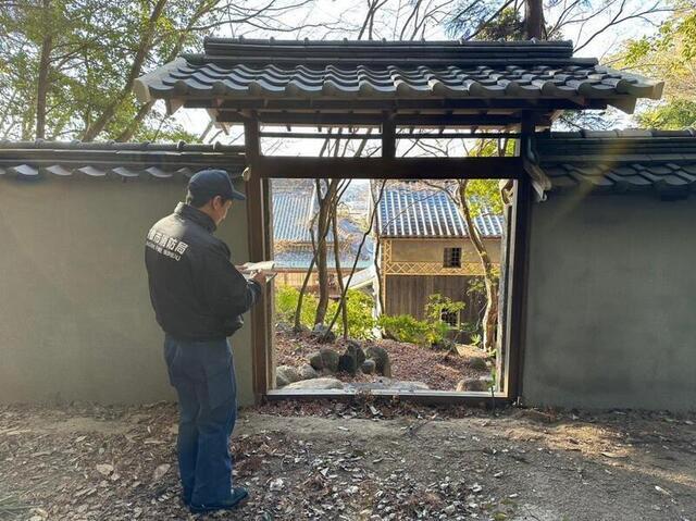 写真:旧中山家住宅 警防査察の様子