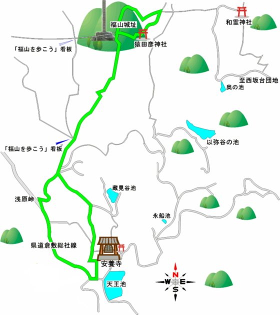 地図:浅原コース図