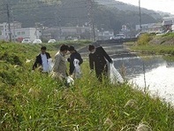 写真:現地調査の様子 倉敷市(倉敷地区)