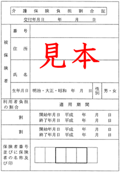 写真：負担割合証